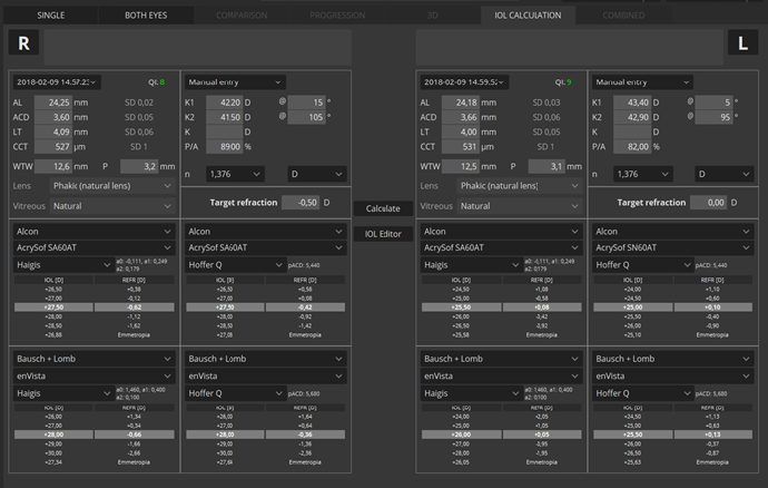 IOL CALCULATION